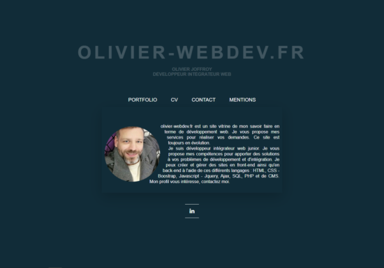 Portfolio olivier-webdev.fr